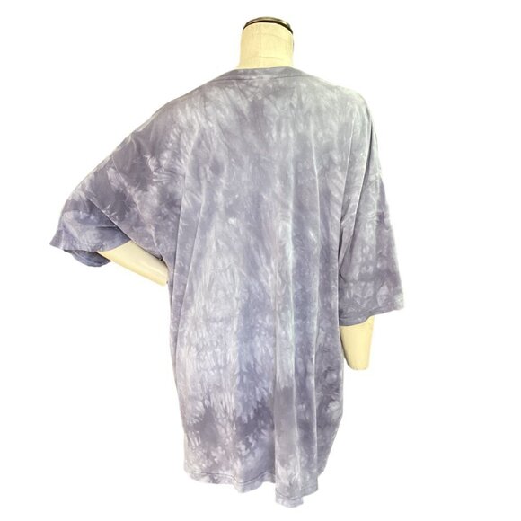 Purple Tie Dye Kitten Kitty Cat Graphic Tee Women Sz XL #57W - Picture 5 of 8